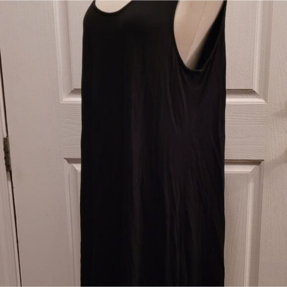 Black Maurice Dress casual 24/7 soft stretchable strappy spring summer 1X - Picture 2 of 5